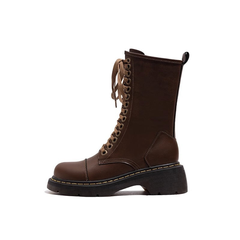 Women's Old Shop Autumn Martin Brown British Style Boots