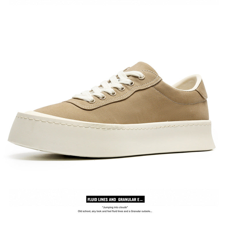Men's Board Height Increase Fashion Exercise Soft Canvas Shoes