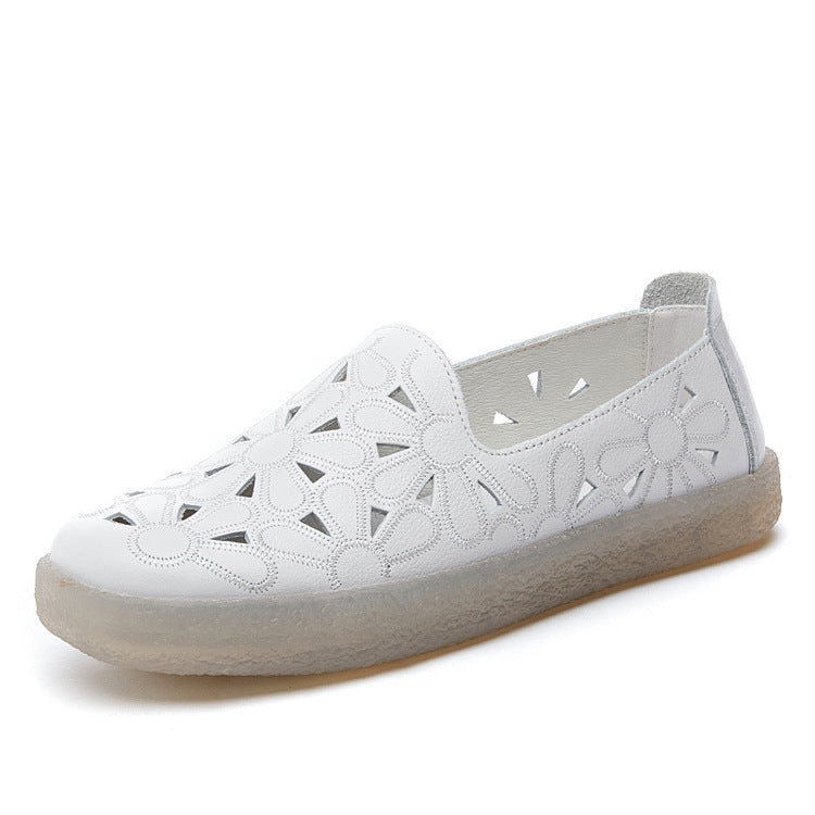 Women's Sunflower Breathable Summer First Layer Cowhide Sandals