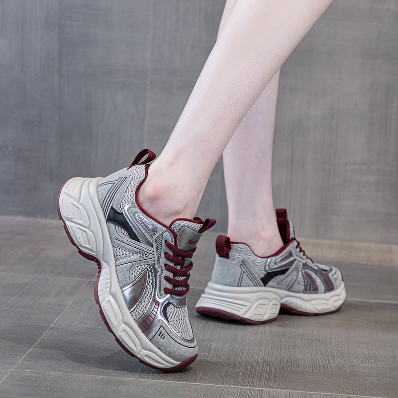 Women's Suction Film Bottom Dad Warm Platform Casual Shoes