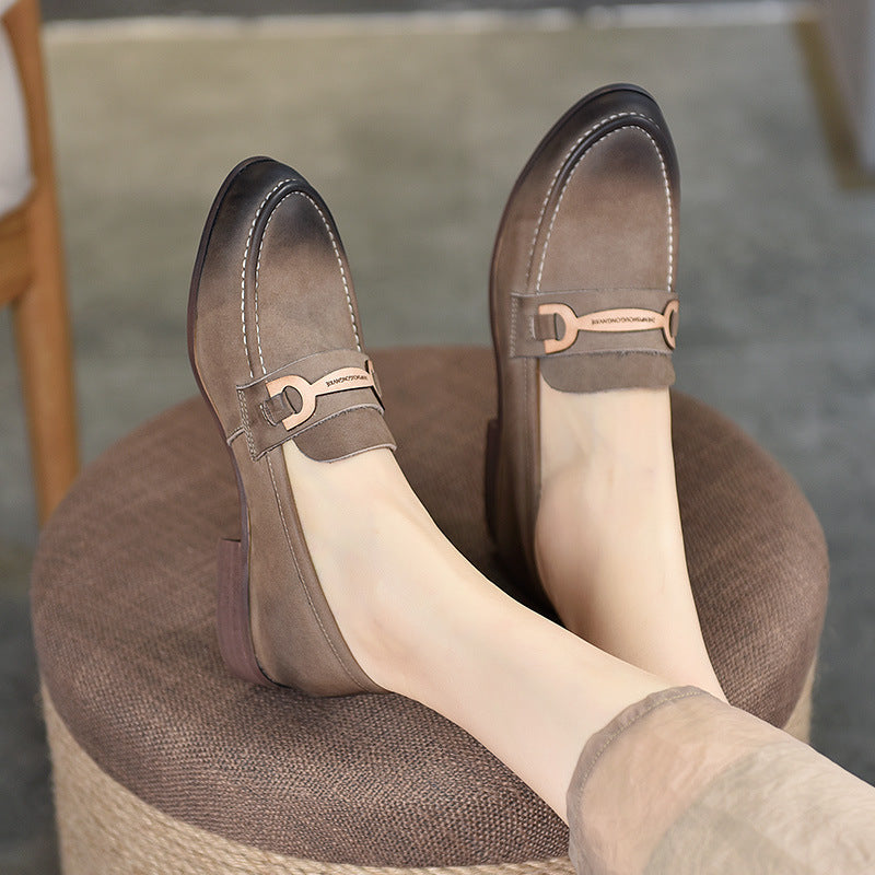 Women's Two Pairs Can Be Combined Genuine Loafers