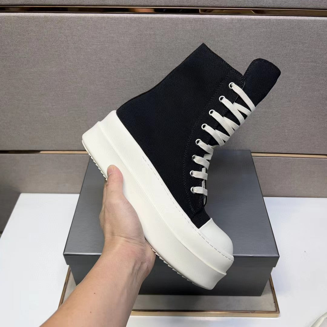 Women's & Men's Muffin Ankle Elevator Fashion Korean Satin Sneakers