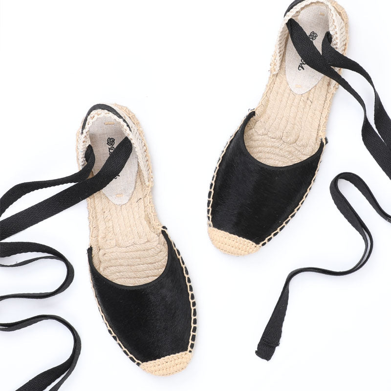 Women's Summer Round Toe Hemp Bottom Fisherman Slingback Sandals