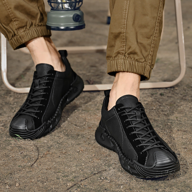 Men's Light Soft Bottom Toe Cap Plus Sneakers