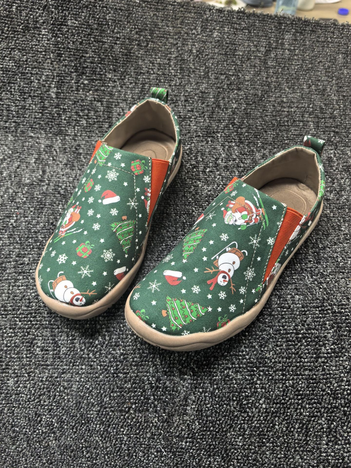 Women's Christmas Cloth Plus Size Comfortable Printed Casual Shoes
