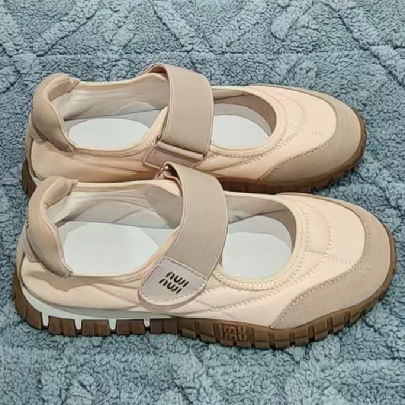Women's Toe Mary Jane Fashion Velcro Shallow Sneakers