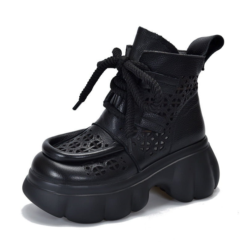 Activity Price Platform Hole Genuine Roman Sandals