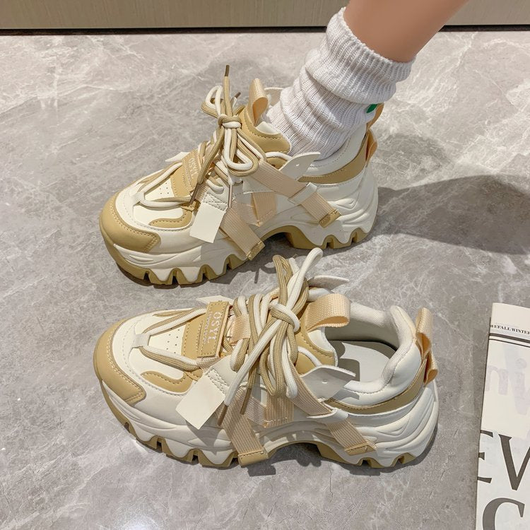 Women's Platform Dad Spring Sports Height Increasing Loafers