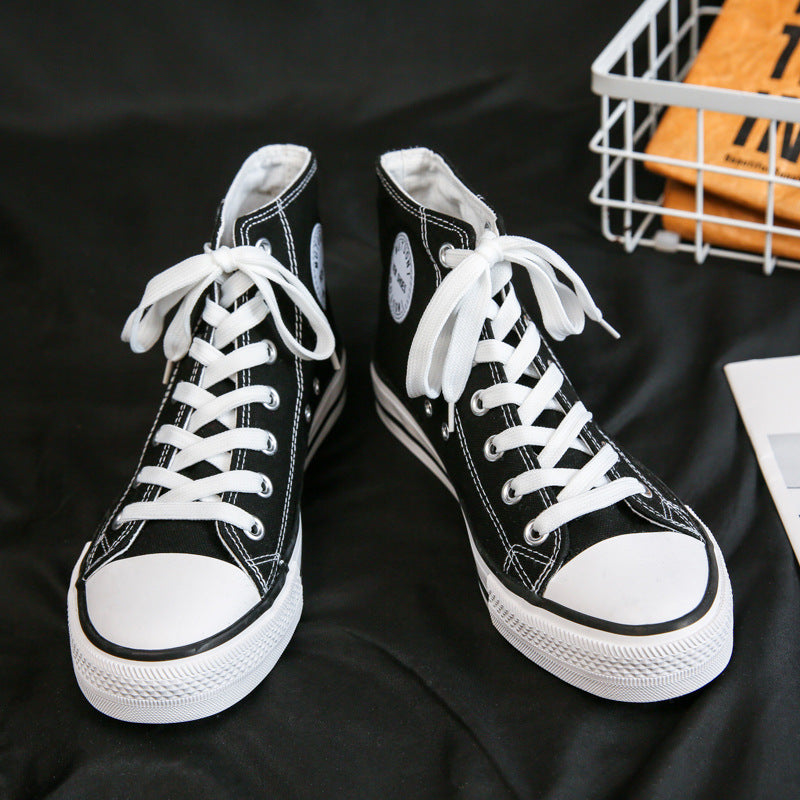 Men's Classic Versatile Preppy Style Lovers Rubber Canvas Shoes