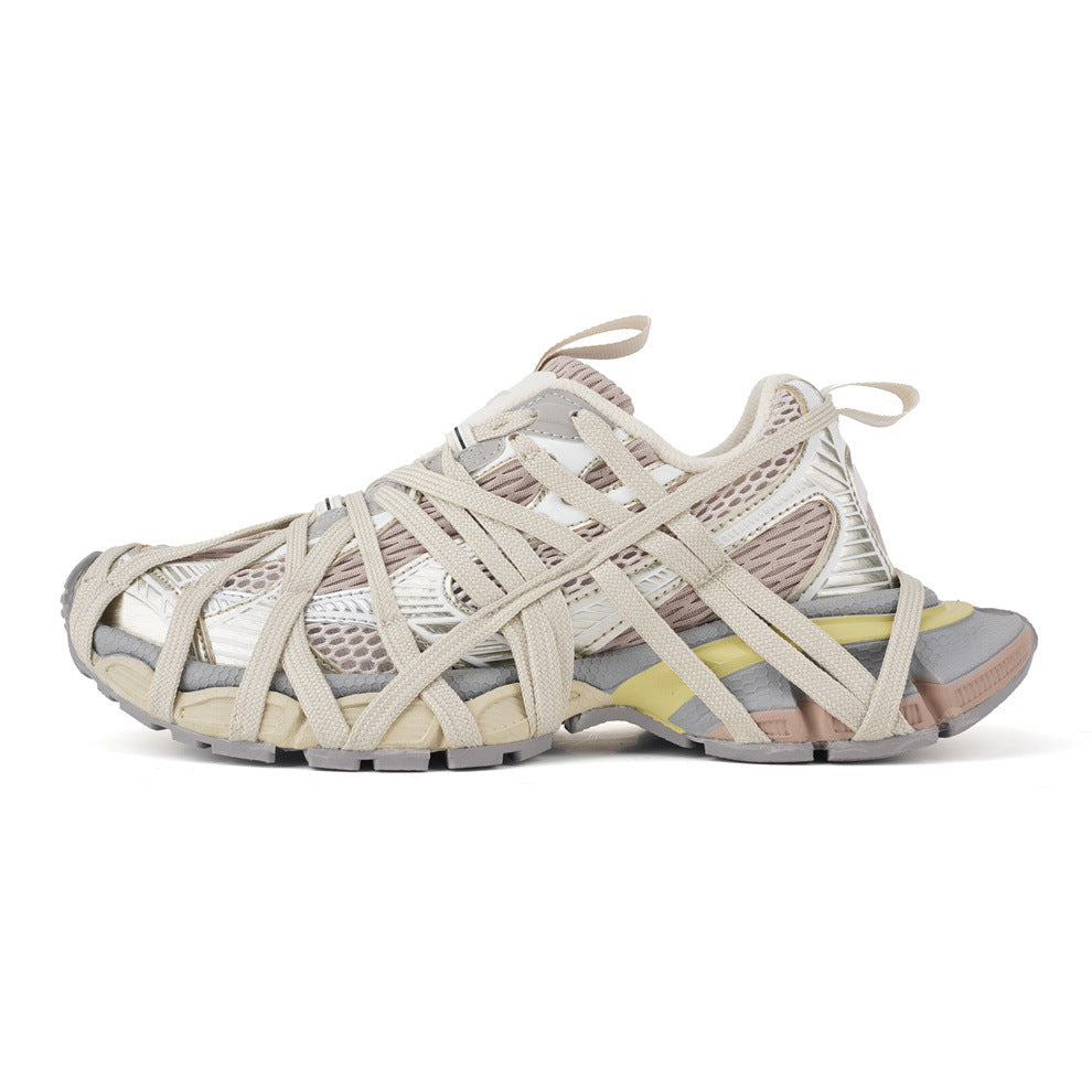 Women's & Men's Paris Th Generation Retro Strap Dad Sneakers
