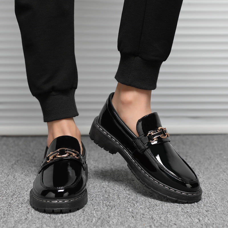 Men's Summer Breathable Slip-on Lofter Korean British Casual Shoes