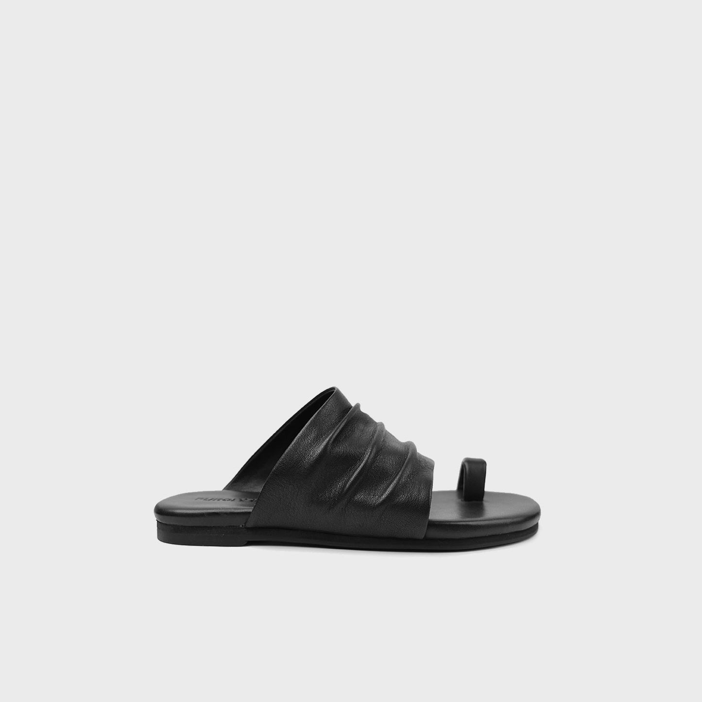 Women's Niche Pleated Genuine Sier Toe Covering Soft Slippers