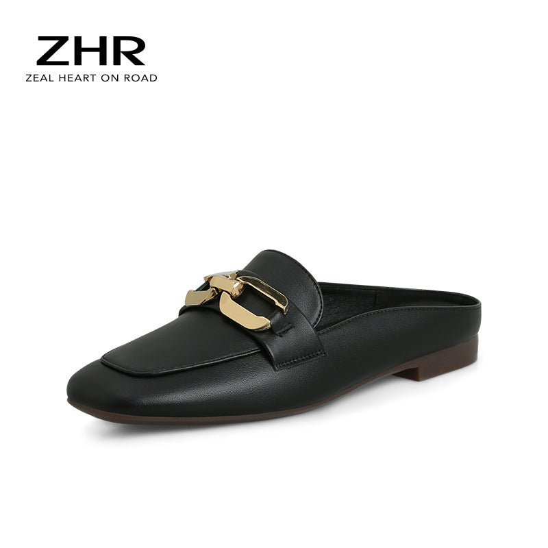 Women's Summer British Style Lazy Pump Half Fashion Sandals