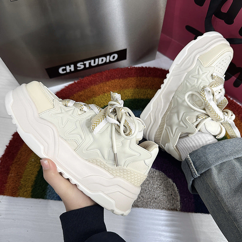 Men's Design Platform Height Increasing Bread National Casual Shoes