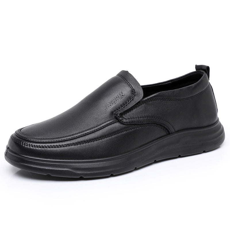 Men's Sheepskin Fashion Slip-on Lazy Dad Leather Shoes
