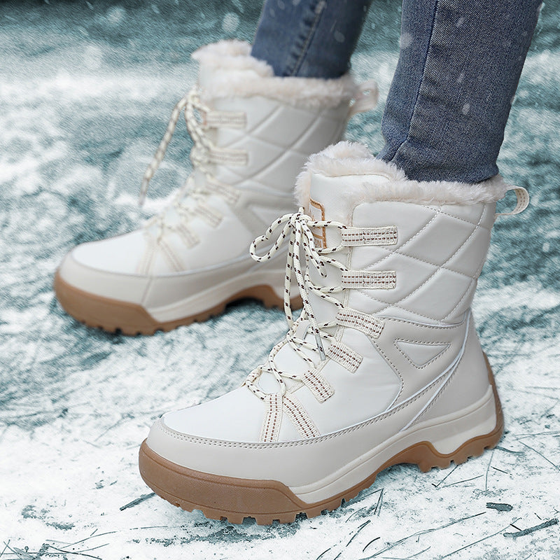 Women's Winter Thicker Plush Cotton Windproof Sports Snow Boots