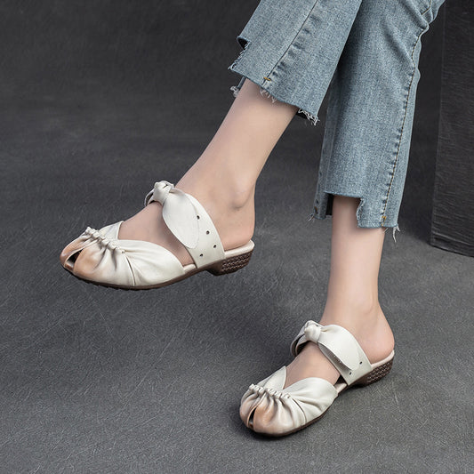 Women's Breathable Soft Bottom Surface Flat For Sandals