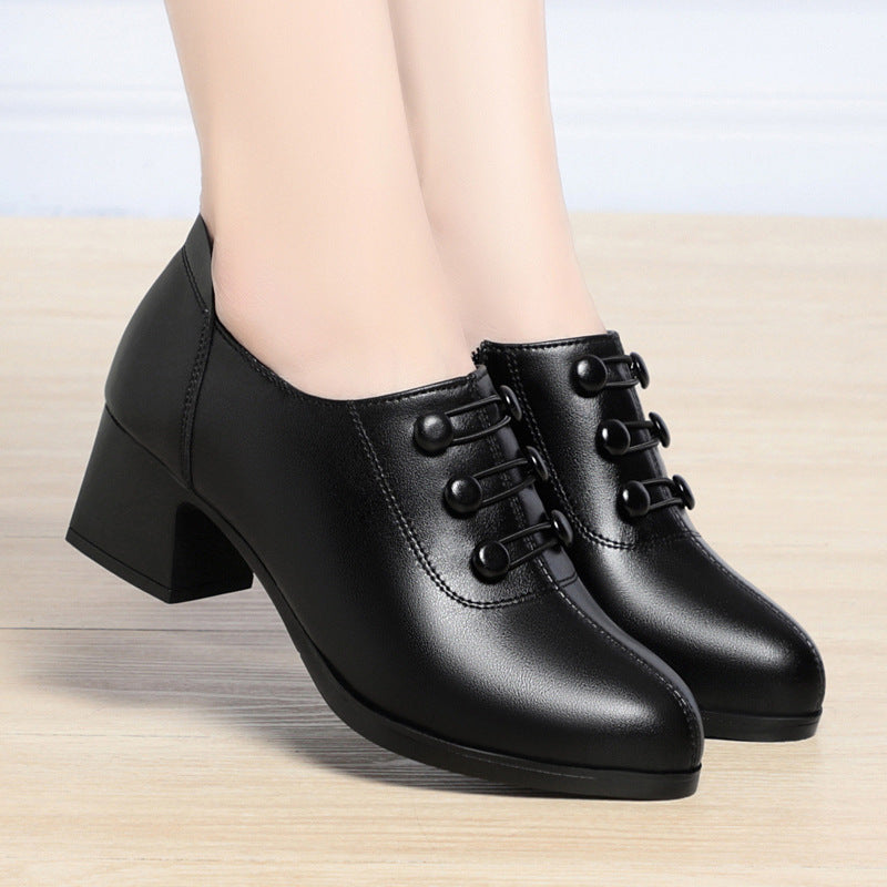 Women's Single Low Soft Bottom Surface Workplace Heels