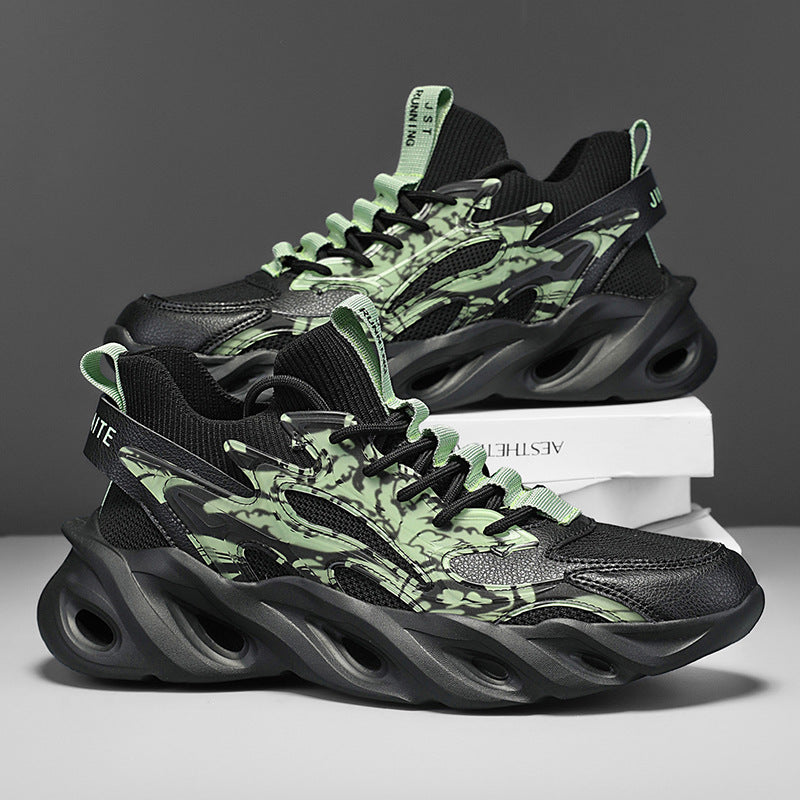 Men's Mesh Surface Clunky Sports Extra Large Sneakers