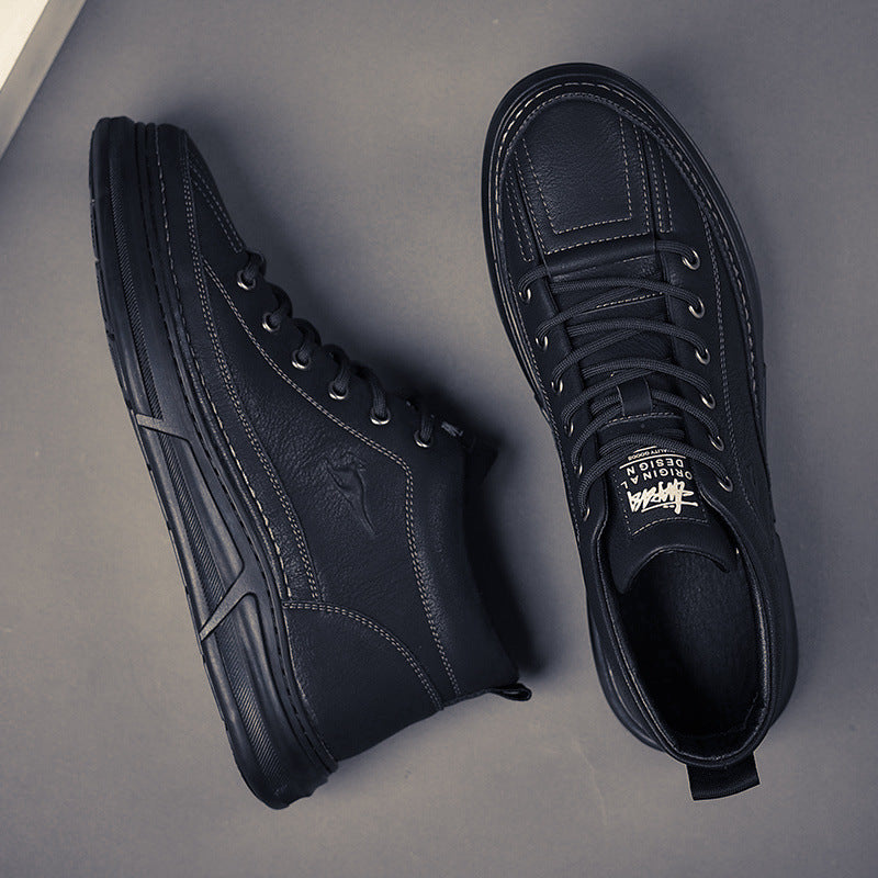 Men's Wool Winter Cotton Fleece Lined Padded Men's Shoes
