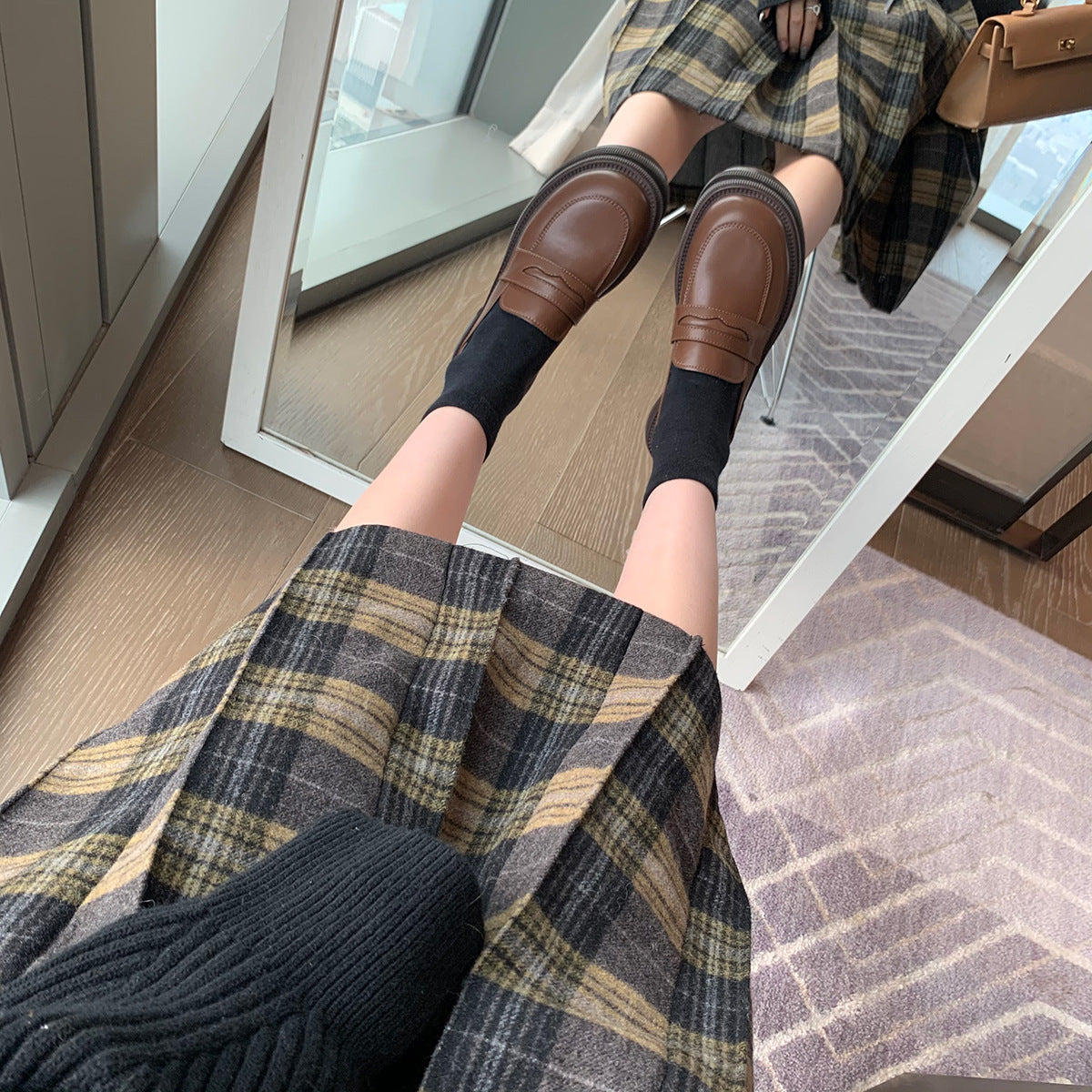 Women's Platform Thick With British Style One Loafers