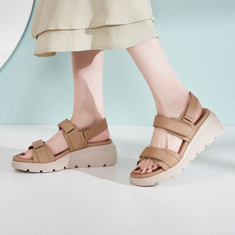 Women's Platform Lightweight Comfortable Leisure Sports Magic Sandals