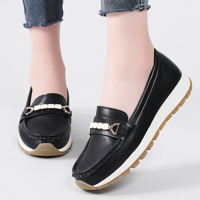 Women's Size Autumn Western Style Mom Soft Casual Shoes