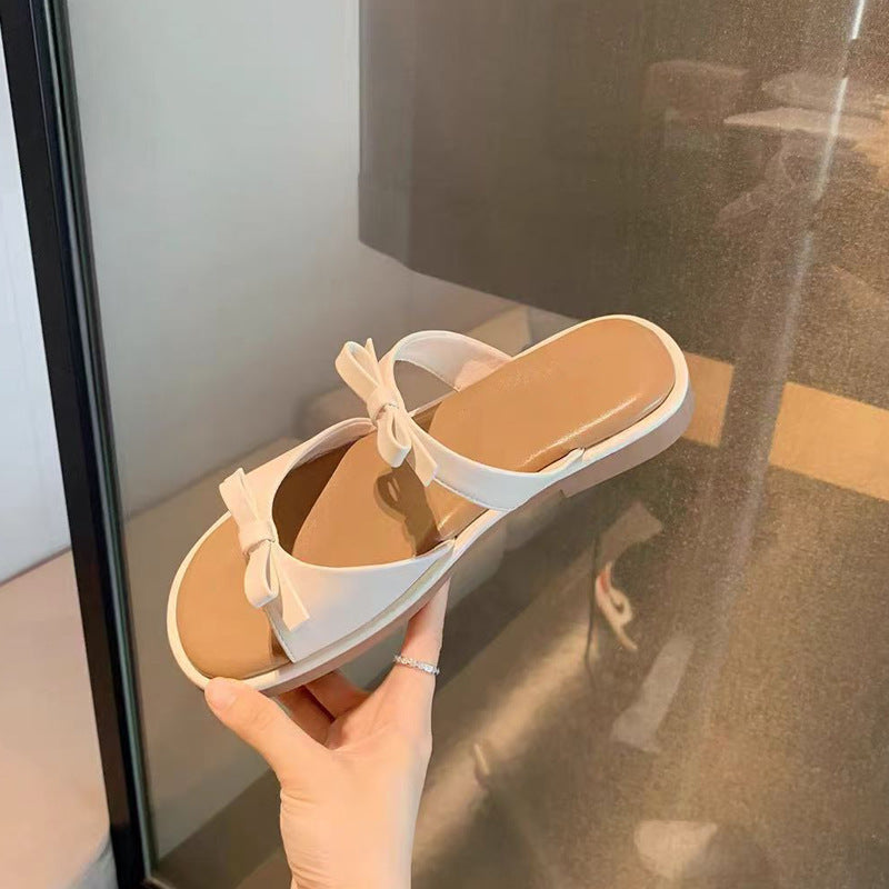 Women's Frey Holiday Younger Bow Open Toe Beach Slippers
