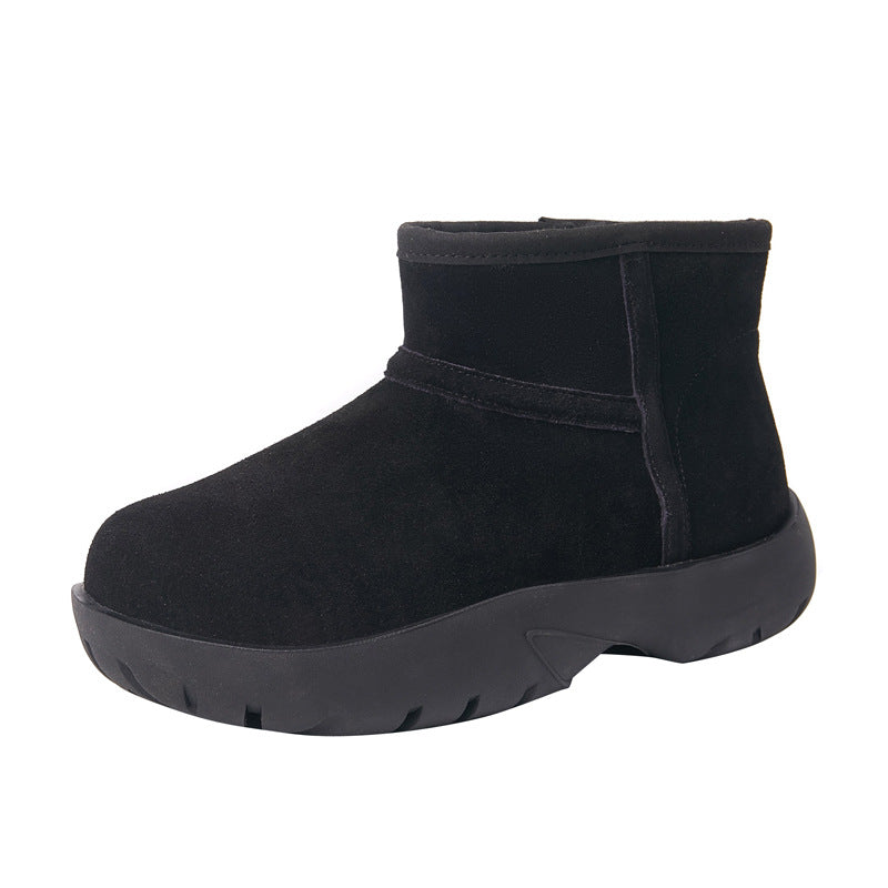 Integrated Middle Lamb Home Thick Warm Snow Boots