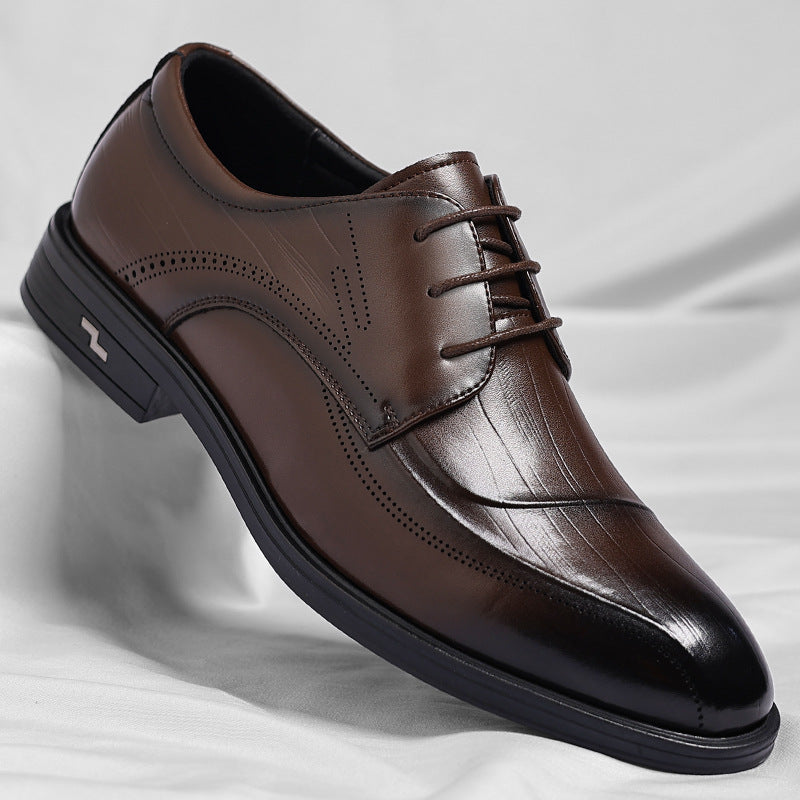 Men's Summer Formal Wear Soft Bottom Fashion Men's Business Leather Shoes