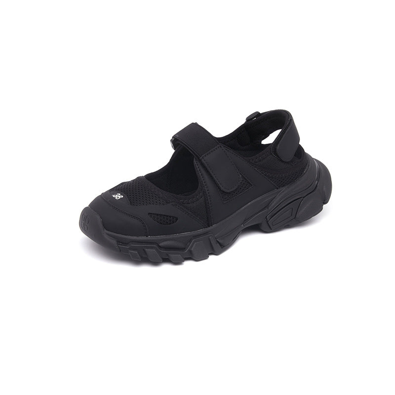 Women's Genuine Platform Daddy Sports Summer Velcro Closed Toe Sandals