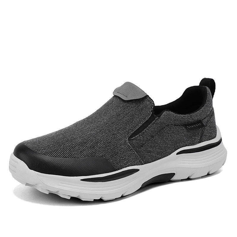 Men's Size Lightweight Laceless Cloth Outdoor Slip-on Casual Shoes