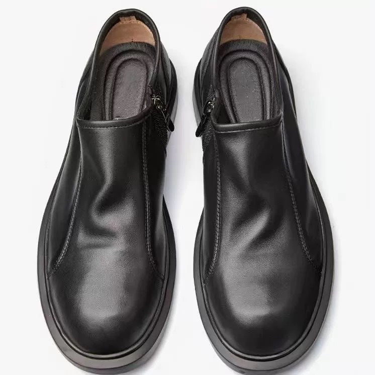 Men's Autumn Breathable Low Top Large Size Soft Business Boots