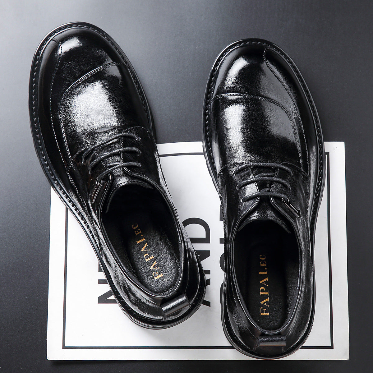 Men's Dress Genuine Derby Platform Commuter Fashion Leather Shoes