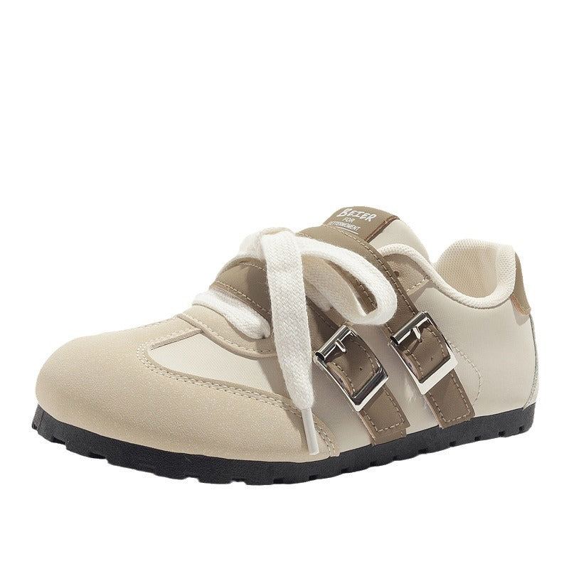 Women's & Men's Velcro Design Puff Autumn Skate German Men's Shoes