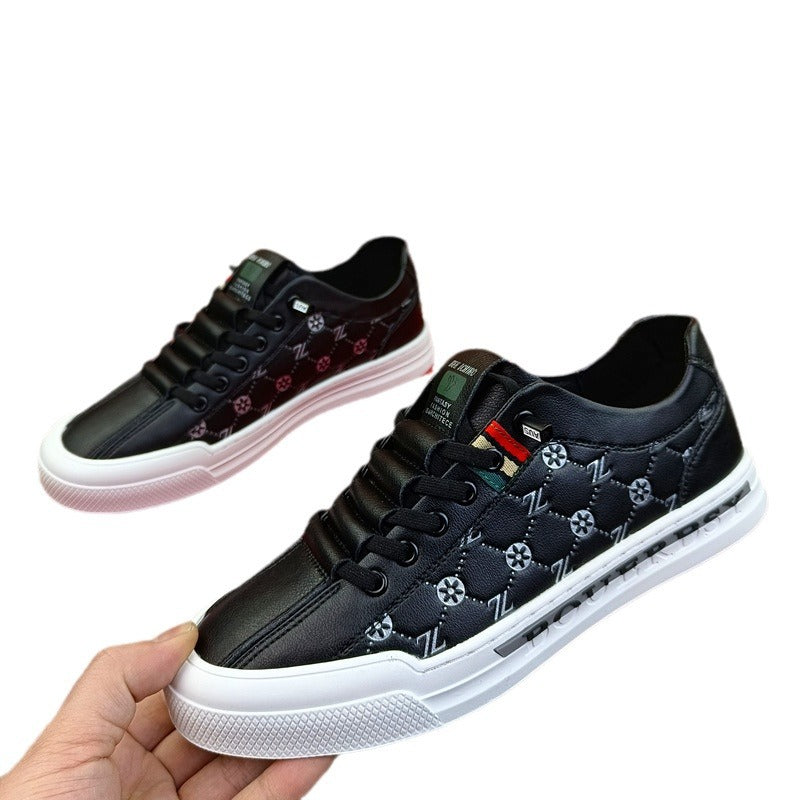 Men's Four Genuine Fashion Green Spring Slip-on Casual Shoes