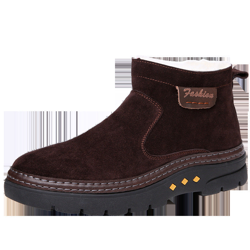 Size Cotton Thick Bottom Warm Fur Snow Boots
