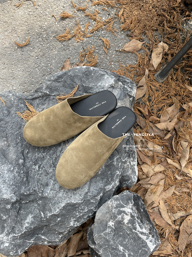 Autumn Round Toe Flat Bottom Comfort Slippers