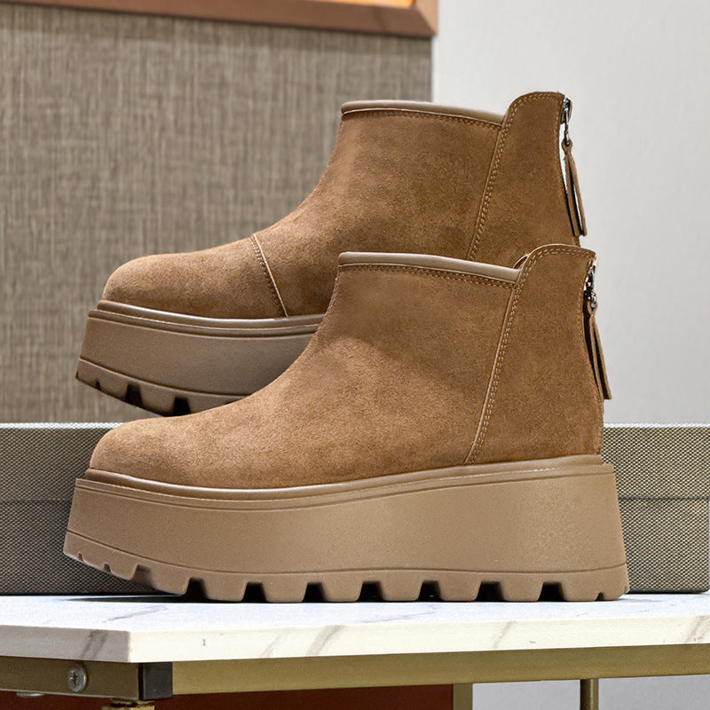 Women's Plus Veet Winter Retro Warm Cotton Snow Boots