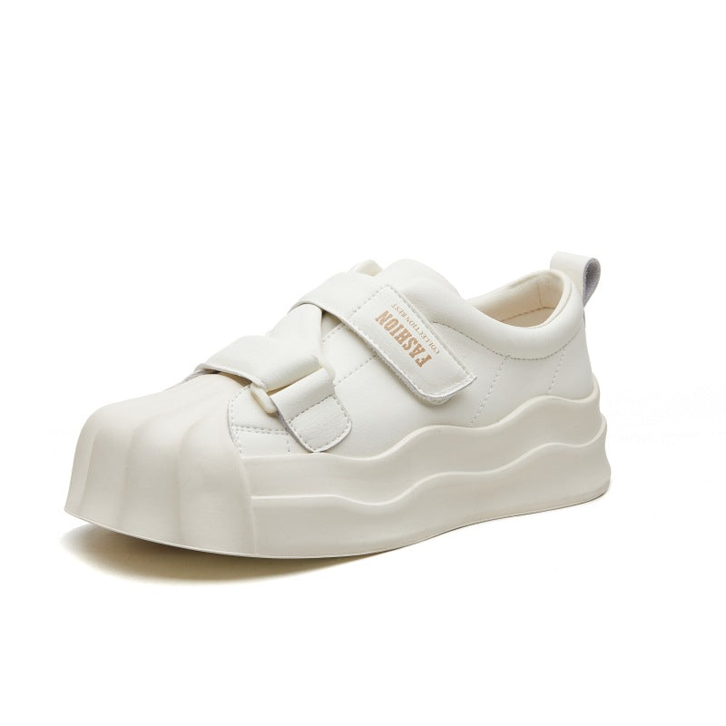 Women's White Sports Spring Korean Style Genuine Big Casual Shoes