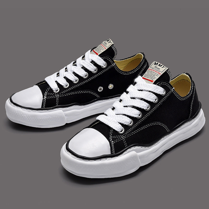 Women's & Men's Shawn Black White Plaid Lovers Vintage Men's Board Shoes