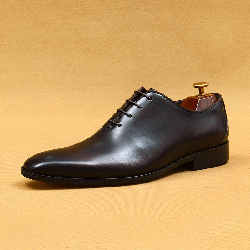 Men's Oxford Genuine Handmade British Business Dress Leather Shoes