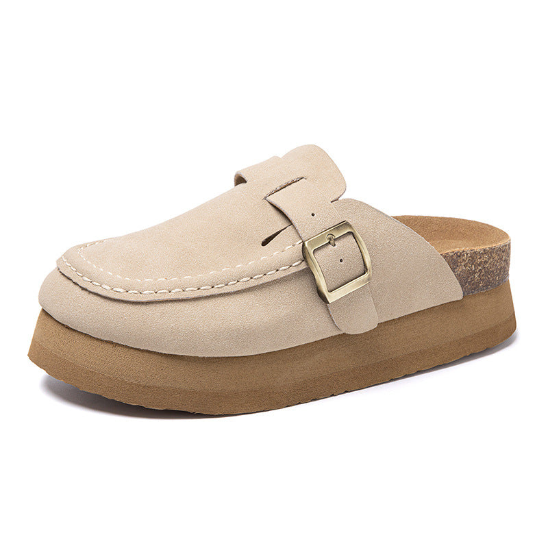 Women's Height Increasing Insole Small Platform Muffin Slippers