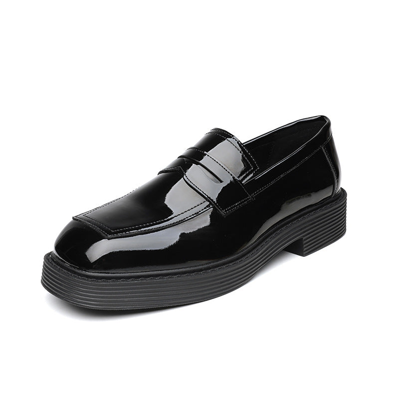 Toe English Style Low Slip-on Patent Daily Heels