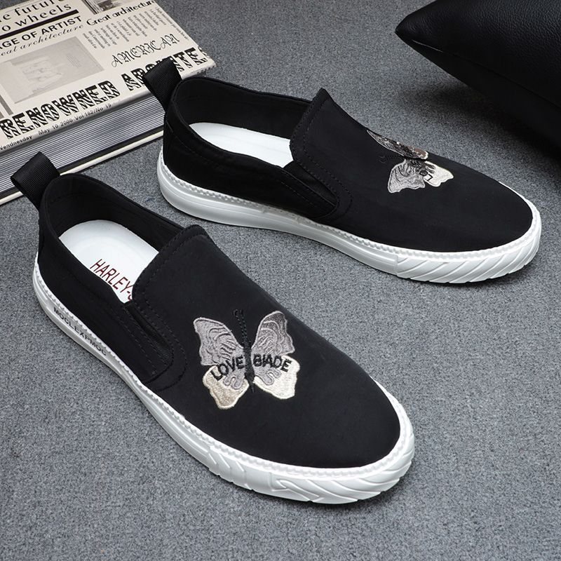 Men's Breathable Thin Fashion Lazy Ice Silk Sneakers
