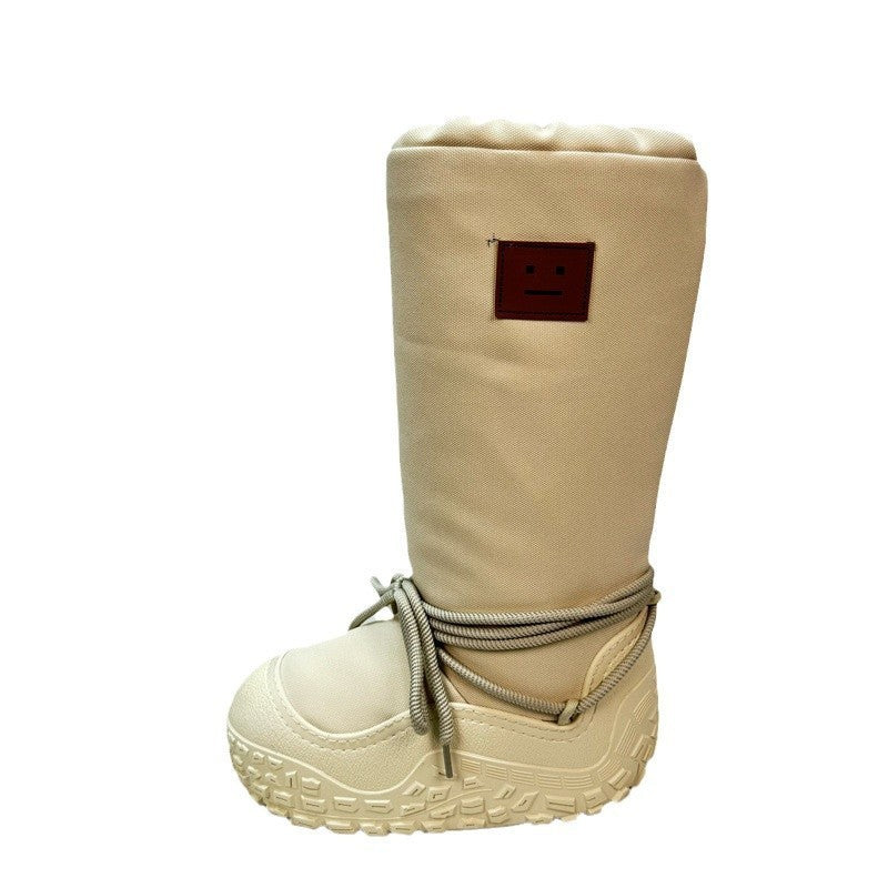 Fleece-lined Extra Thick High Top Waterproof Trendy Snow Boots