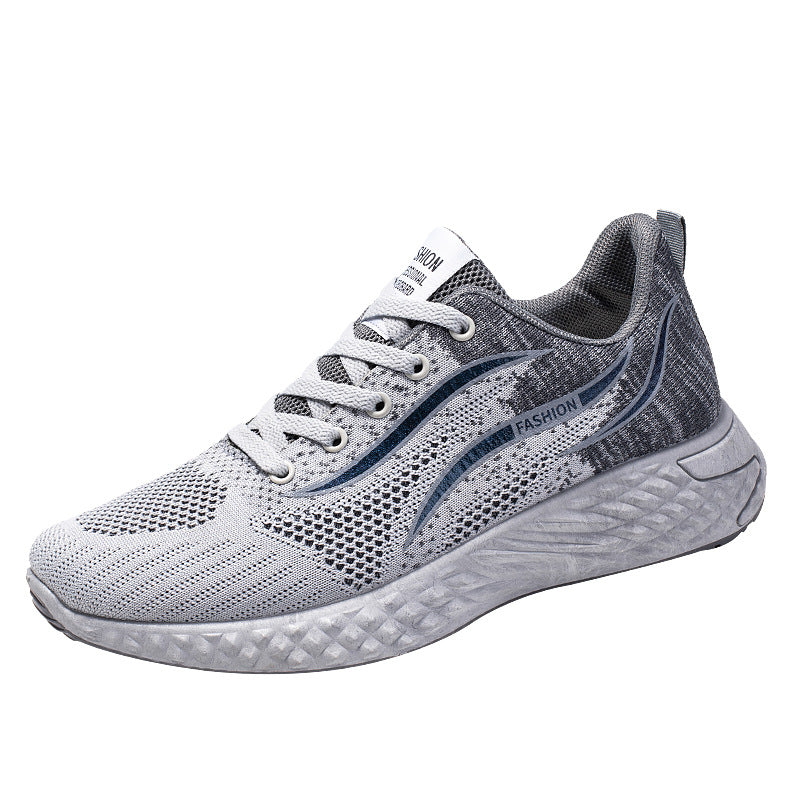 Men's Autumn Running Trendy Flying Woven Breathable Casual Shoes