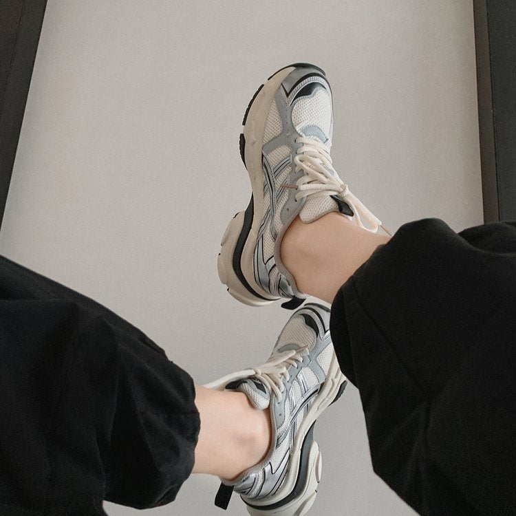 Women's Genuine Platform Space Sier Mesh Running Sneakers