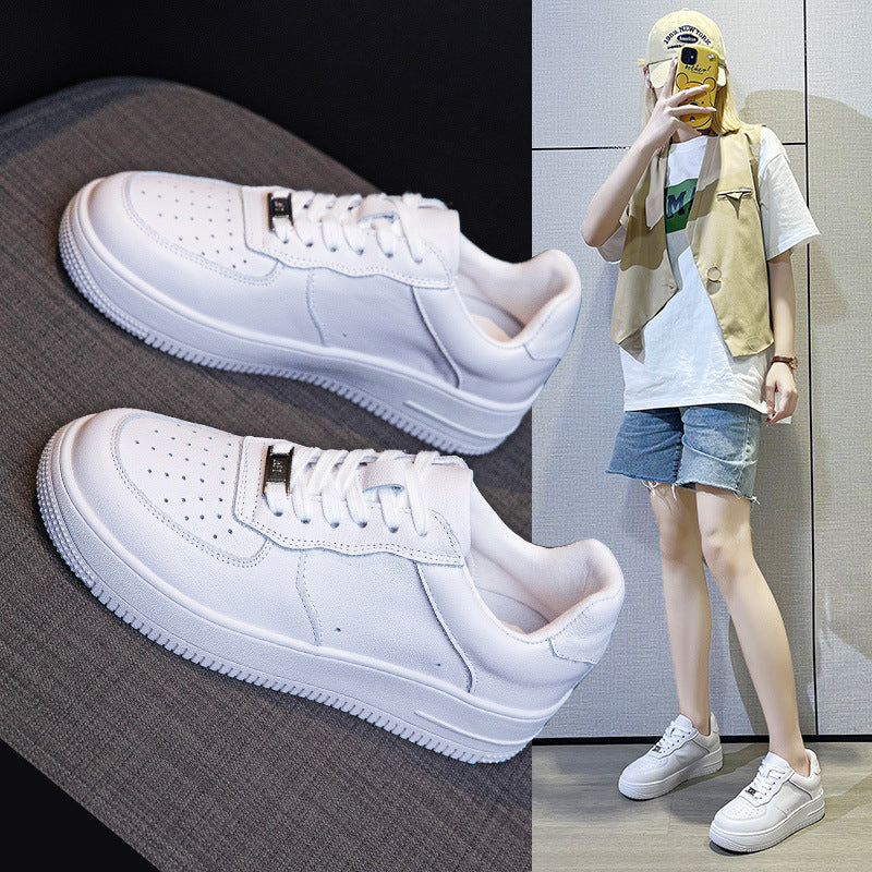 Women's & Men's First Layer Cowhide Air Force Versatile Men's Shoes