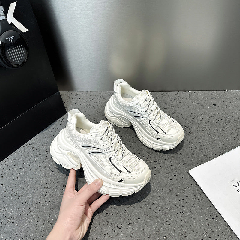Women's Early Spring Raise The Bottom Small Fashion Color Contrast Women's Sports Shoes